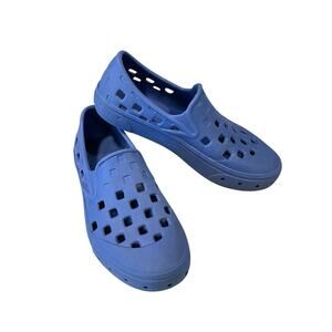 Vans Trek Slip-On Shoes Kid’s Size 2 Blue Water Shoe Off The Wall Casual Outdoor